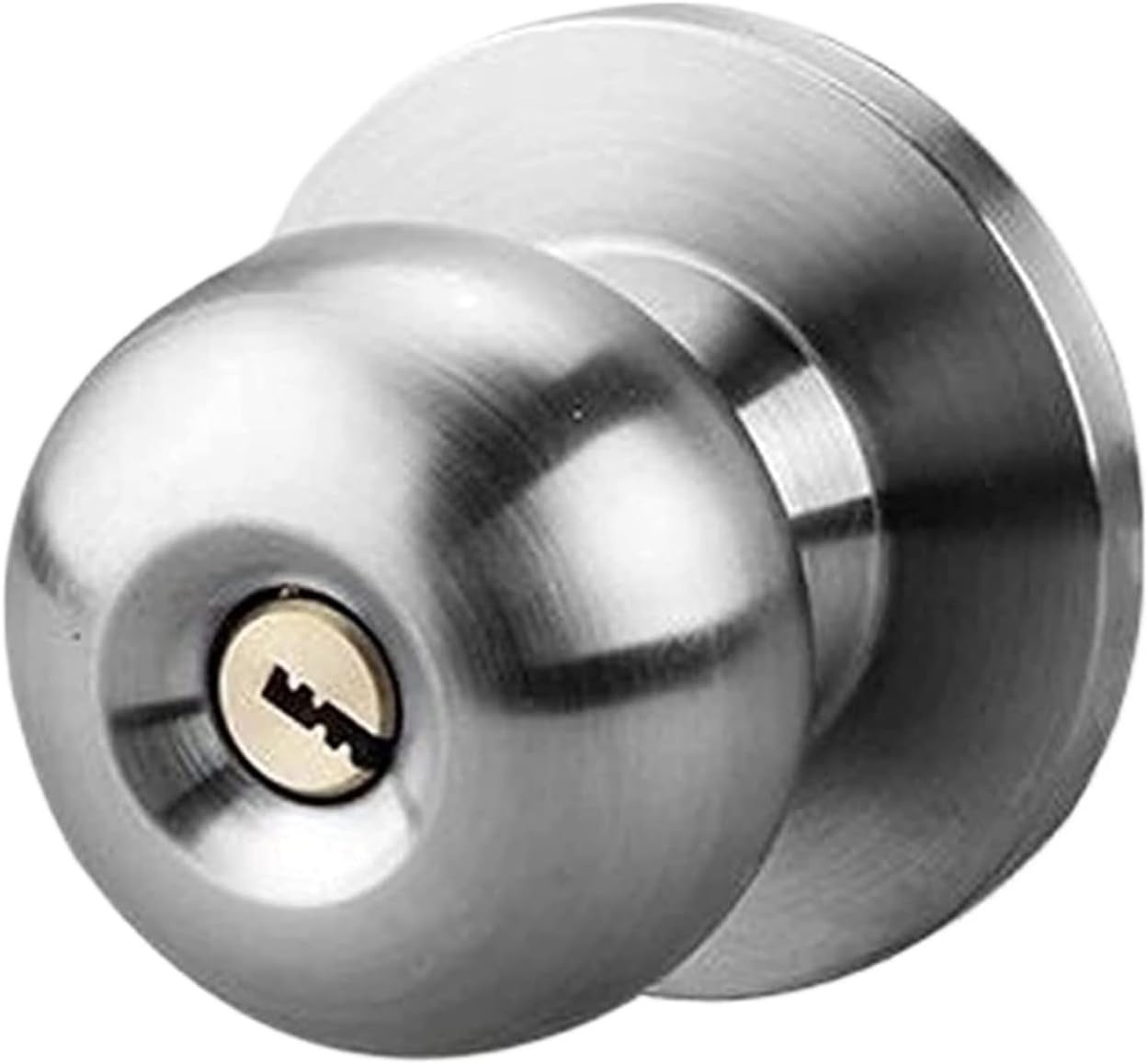 Round Ballet Exterior Bathroom Handle Locks with Key Home Door Hardware Accessories Furniture Accessories (Size : 7CM B)