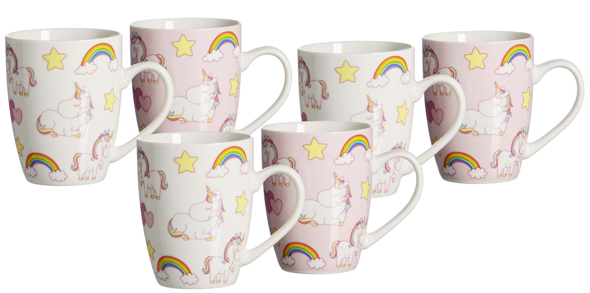 Ritzenhoff & Breker Unicorn Series Crockery set, pink, 6-Piece