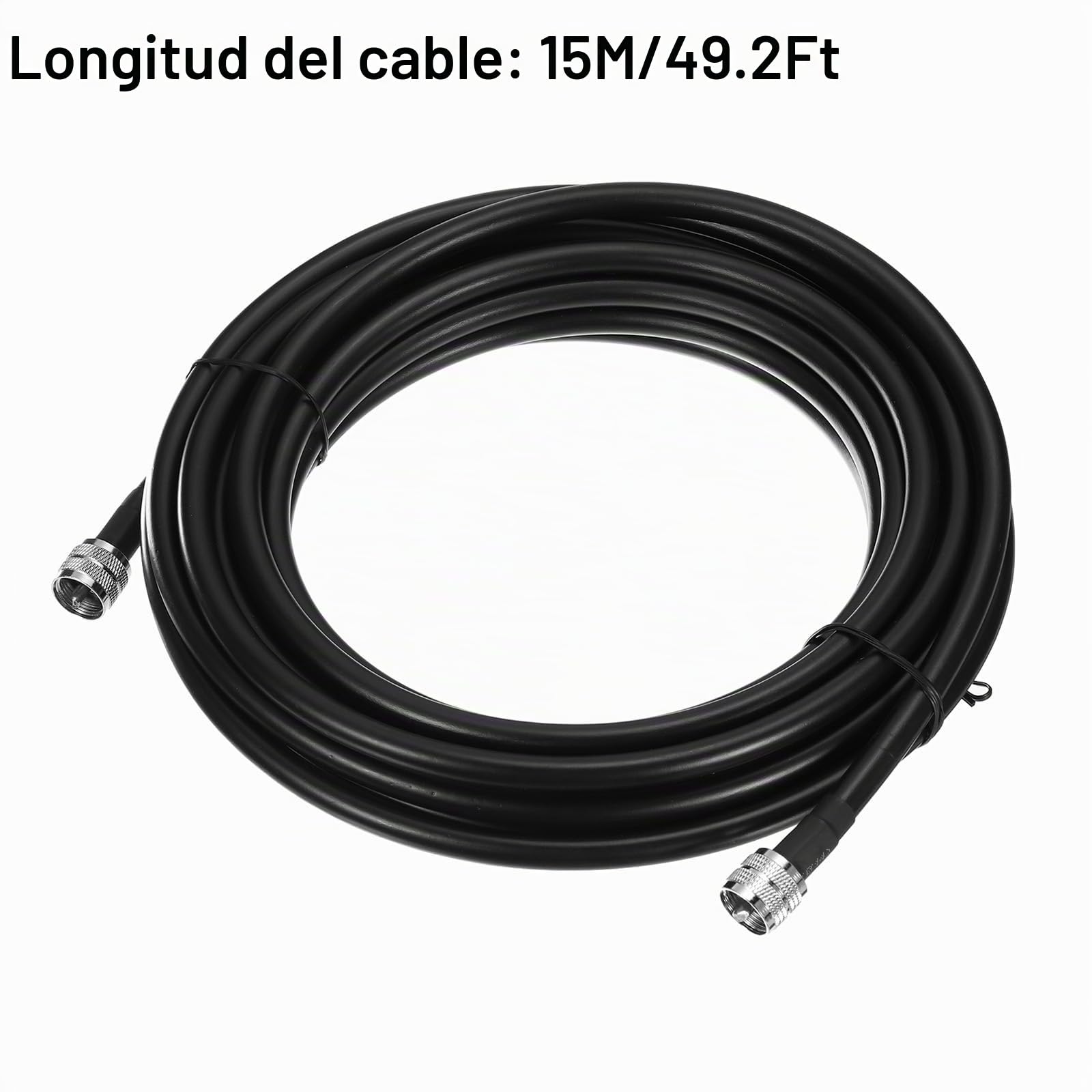 QUARKZMAN UHF Macho PL-259 a UHF Macho PL-259 Baja Pérdida RG213 Coaxial Puente Cable 15M/49Pies