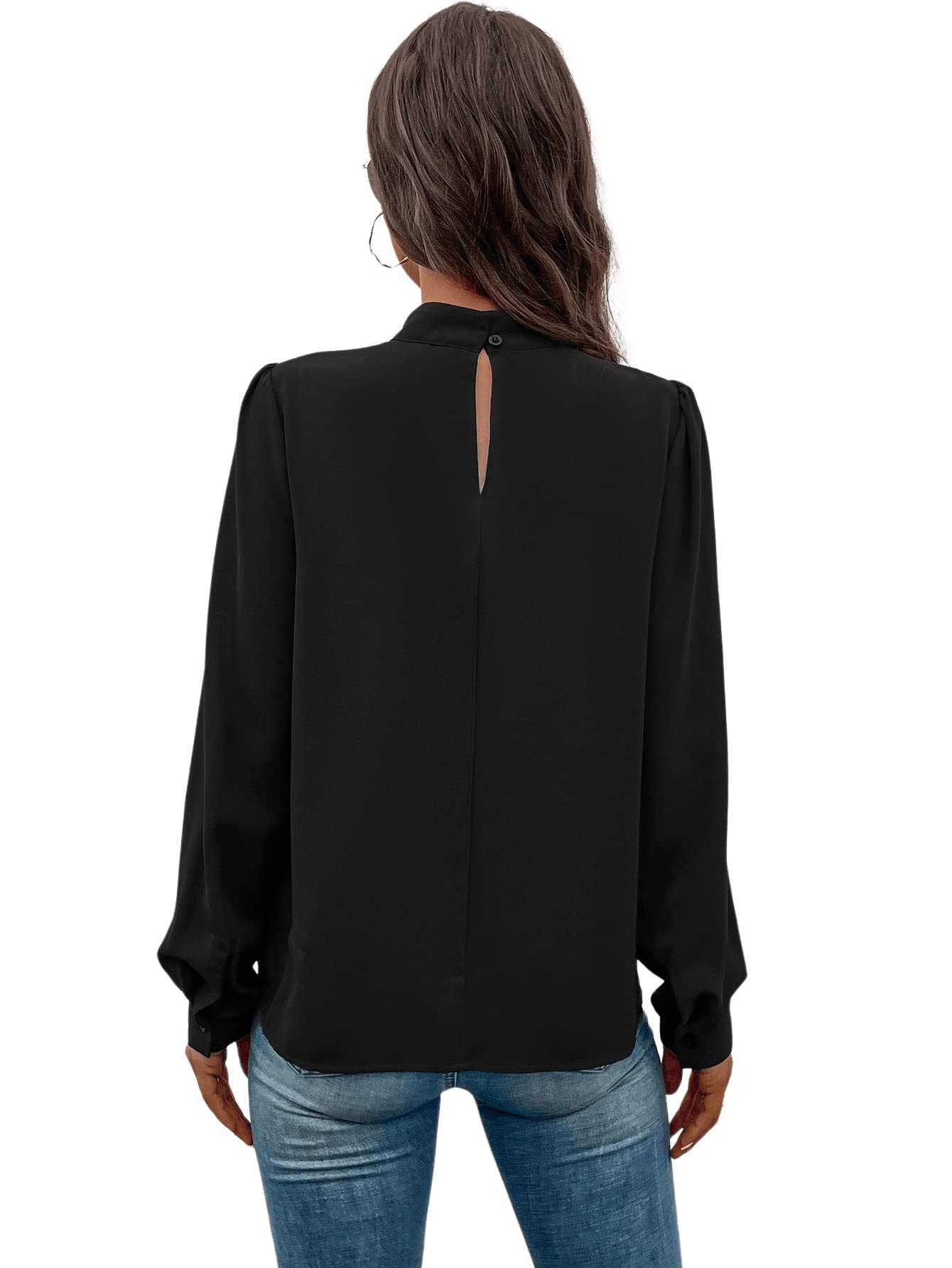 GORGLITTER Camicetta Floreale In Chiffon Con Maniche A Sbuffo 3/4 – Donna, Morbida E Traspirante