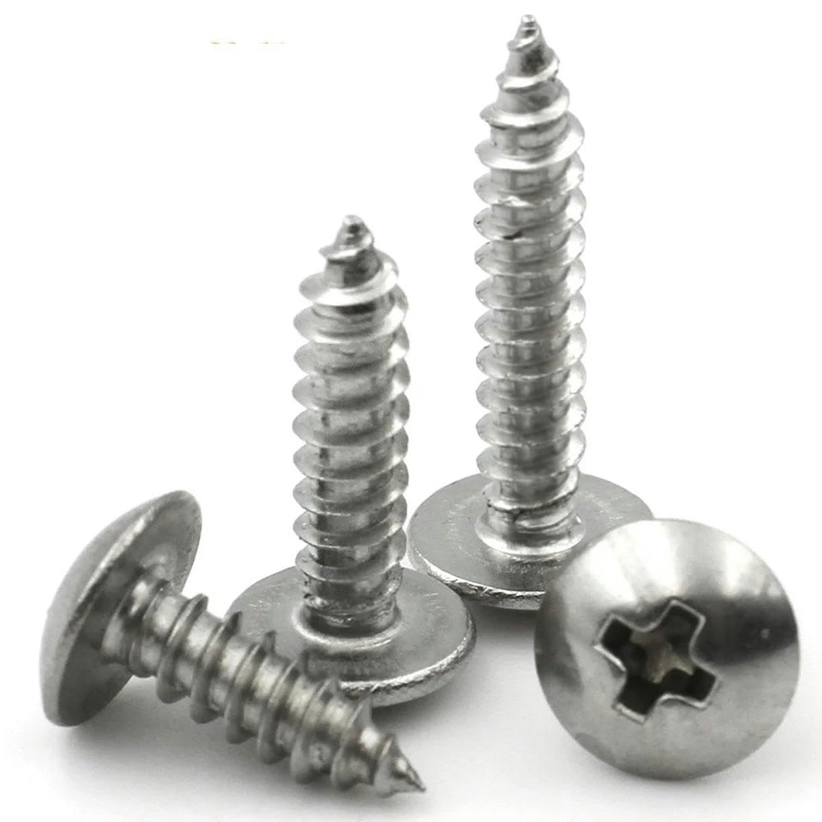 Tornillos autorroscantes de cabeza en forma de hongo para madera, de acero inoxidable 304, con cabeza de celosía empotrada, M3, M4, M5, M6, 20/55 piezas, longitud: 6-40 mm, M3 (55 piezas), 30 mm
