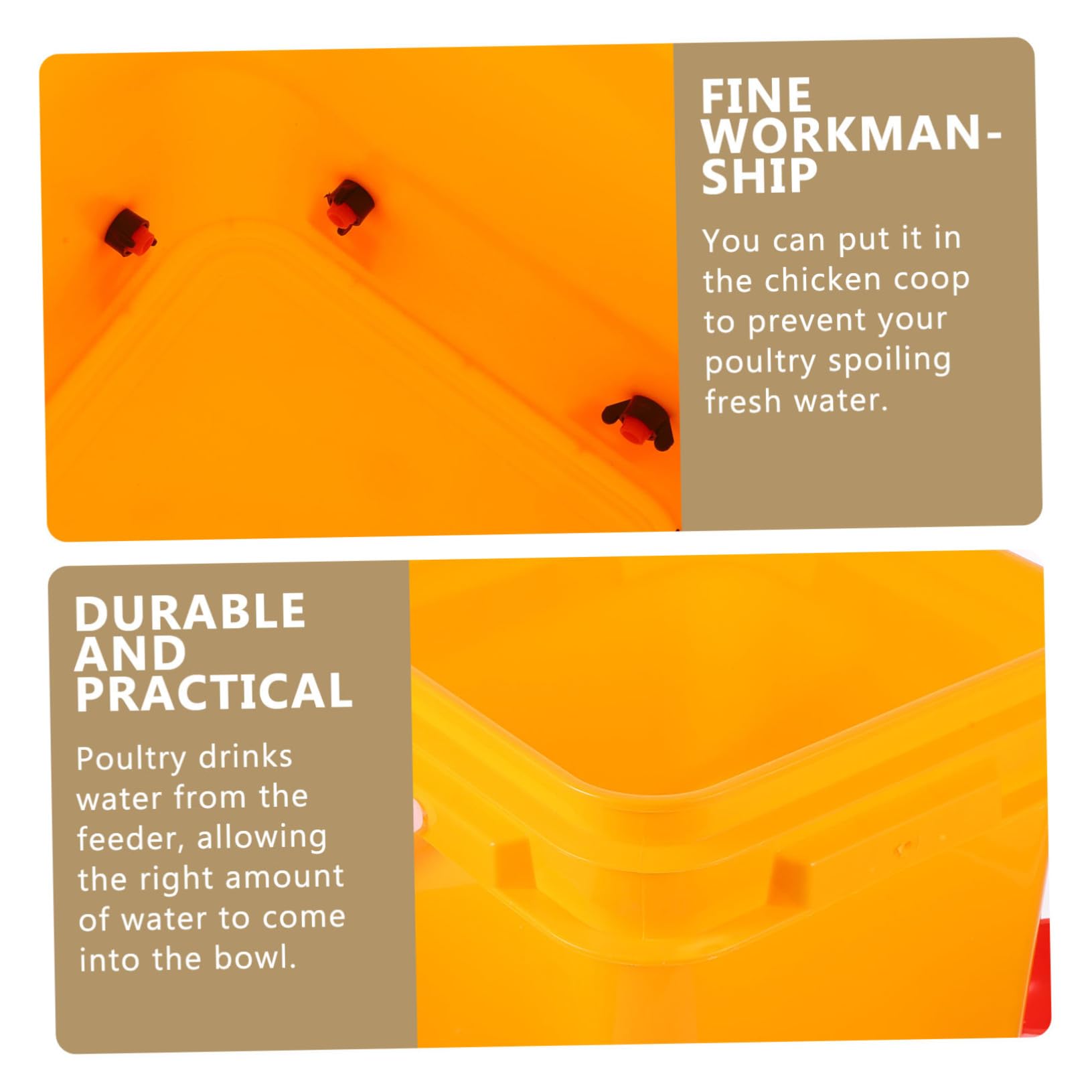 Abreuvoir pour Poulets Automatique avec Tasses D’abreuvement, 1 Set | Remplissage Facile, Distribution Automatique de L’eau, pour Cailles et Animaux Domestiques