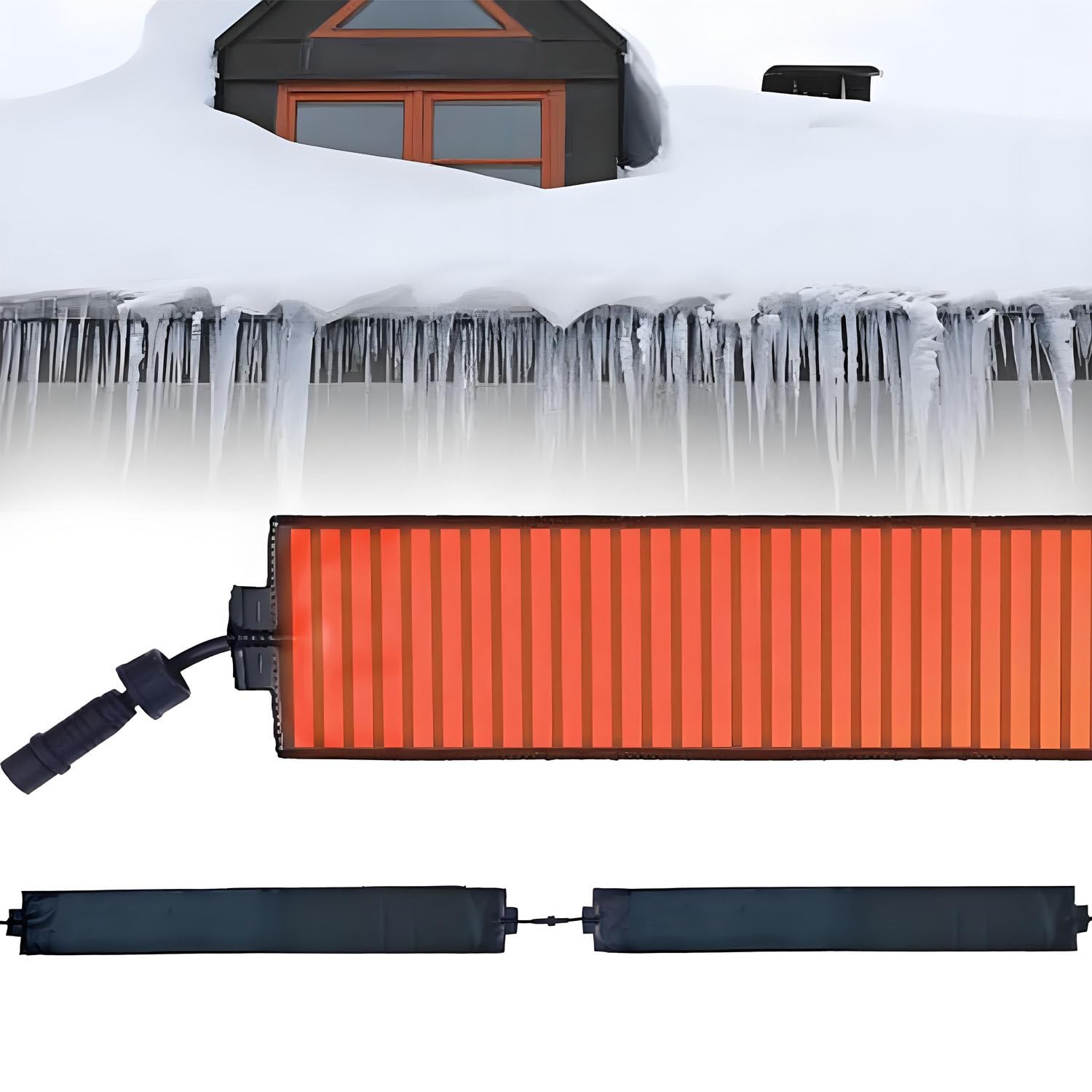 Tapis dégivrage toiture gouttières, chauffage électrique 360cm/141.7in