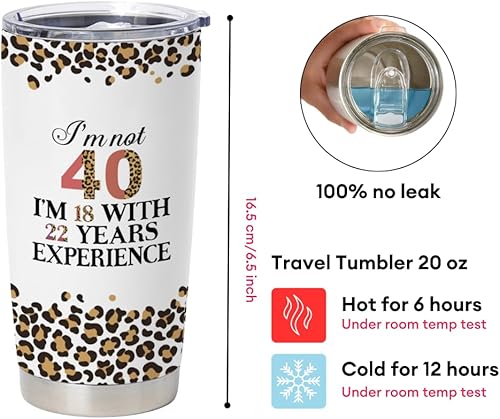 Miniatura 8 de Regalos de 40 cumpleaños para mujer, regalos para mujer de 40 años, regalos de cumpleaños 40 para mujeres, ideas de regalos de cumpleaños para mujer