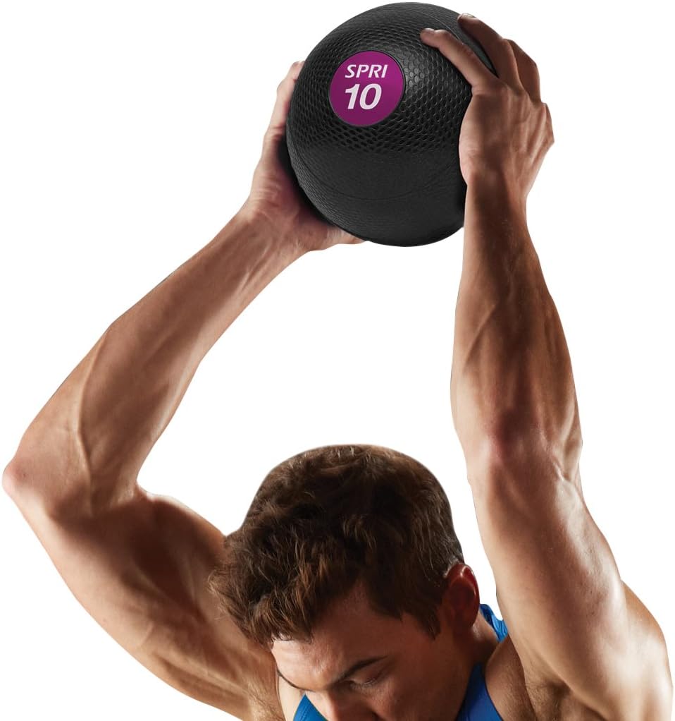 SPRI Dead Weight Slam Medicine Ball, 10Pound, Medicine Balls Amazon