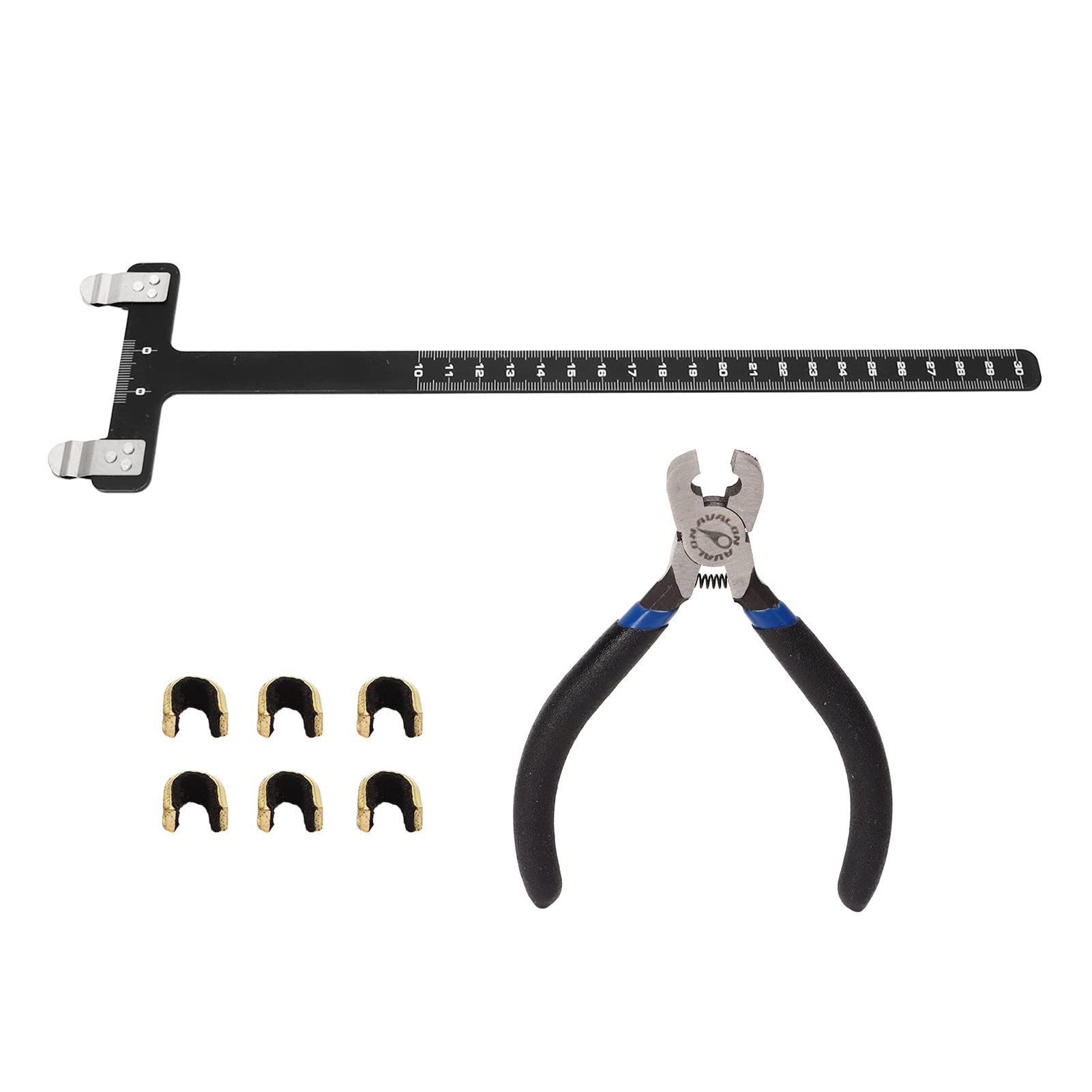 Red Bow String Nocking Points Schode Set T kształt Szczypce Zestaw kwadratowy linijka Nocki Konstra łucznicze Związek koła pasowy Zestaw odwracający się