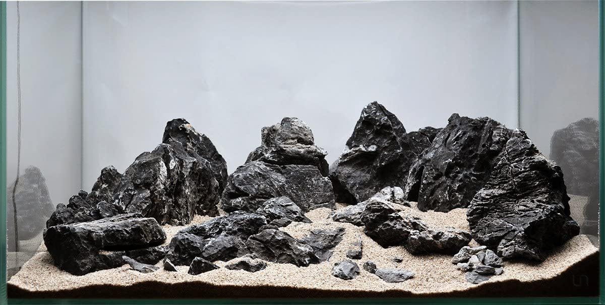 H2Pro Black Seiryu Rock Aquarium Decoration (44lb Per Box), DRA-1-019B