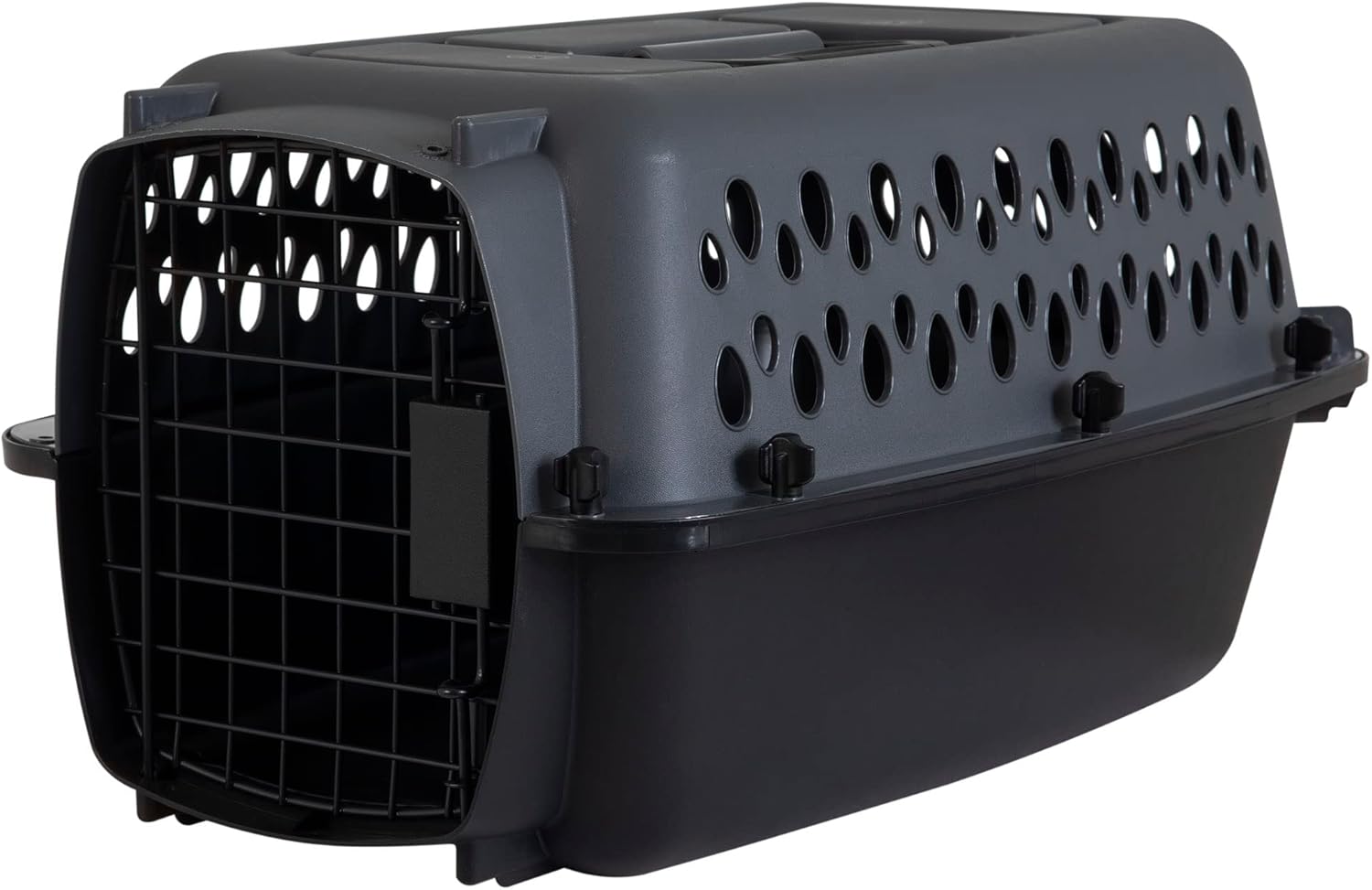 Petmate Pet Porter Dog Kennel 23", Dark Gray & Black, for Pets up to 15lbs UP TO 15 LBS gray