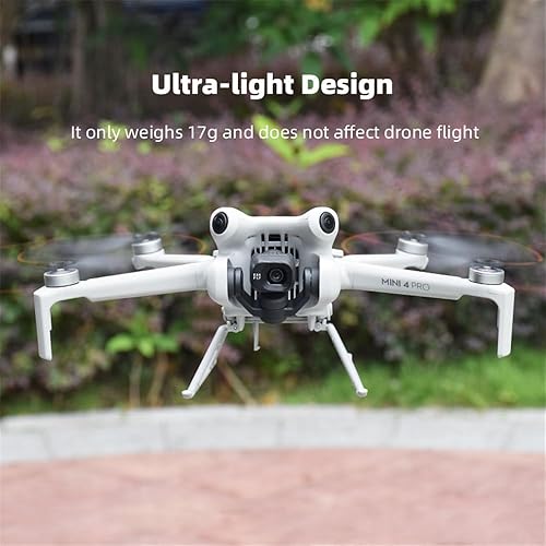 Miniatura 4 de Wtohoby Tren de aterrizaje plegable para DJI Mini 4 PRO Cámara Drone Anti-caída Gimbal Protector Heighten 0.984 in Extender Pierna Aviones