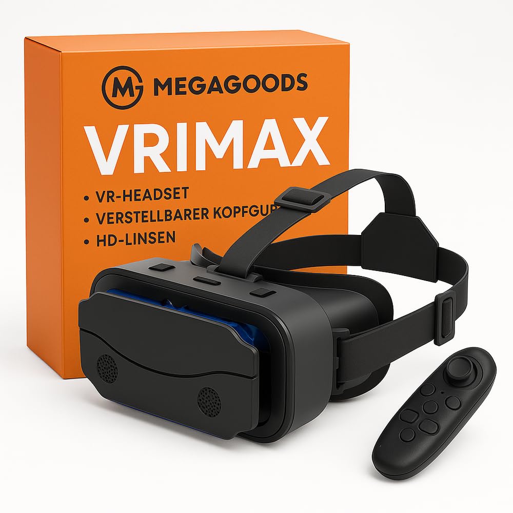 VR Headset 3D Occhiali per Smartphone Gaming Virtual Reality DE.