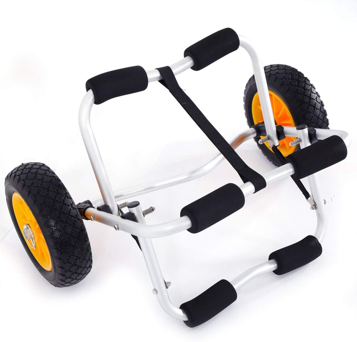 HomVent Kayak Cart Trolley, Portable Folding Canoe Cart Boat Kayak Carrier Heavy Duty Aluminum Alloy Dolly Trailer Tote 2 Wheels Kayak Transport Cart HomVent Kayak Cart Trolley, Portable Folding Canoe Cart Boat Kayak Carrier Heavy Duty Aluminum Alloy Dolly Trailer Tote 2 Wheels Kayak Transport Cart