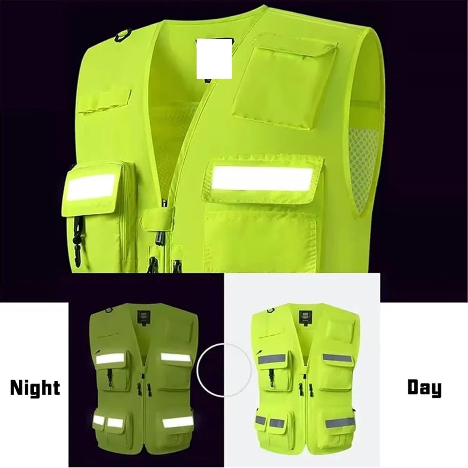 Gilet ad alta visibilità in rete traspirante