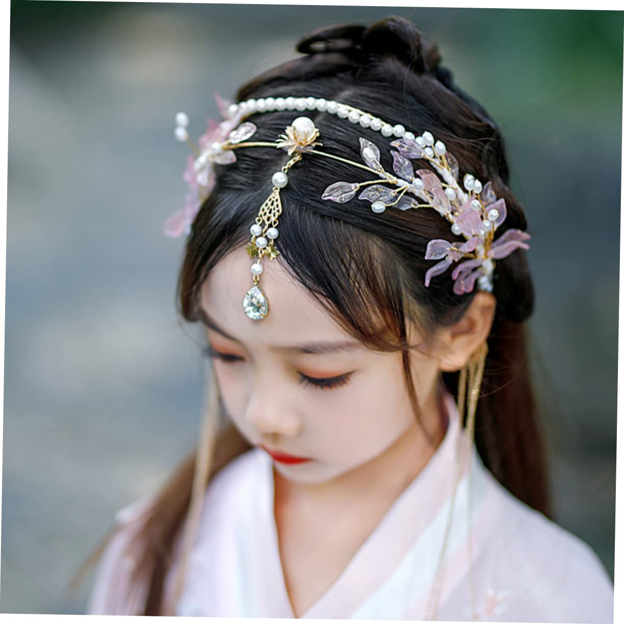 Beaupretty 3 Pièces Coiffe De Couronne De Cheveux De Style Ancien Accessoire De Cheveux Pour Femmes Coiffe De Mariage Chinois Coiffe De Costume Chinois Alliage La Mariée Hanfu Bandeau