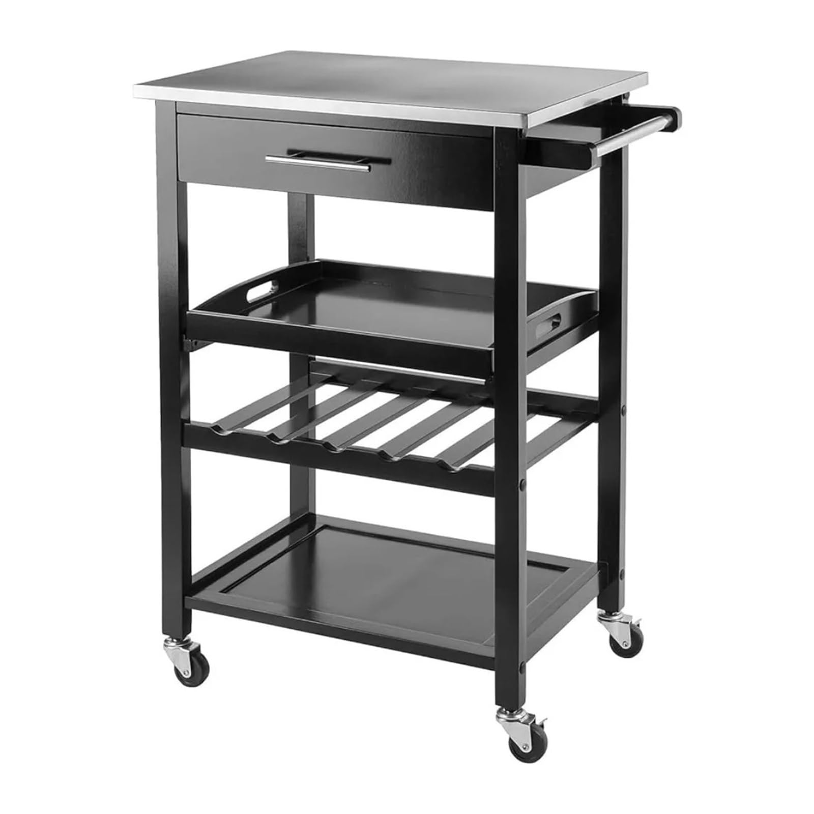 Carro rodante Carro de Cocina con cajones y Dos Ruedas Bloqueo,Estante Almacenamiento,Muebles