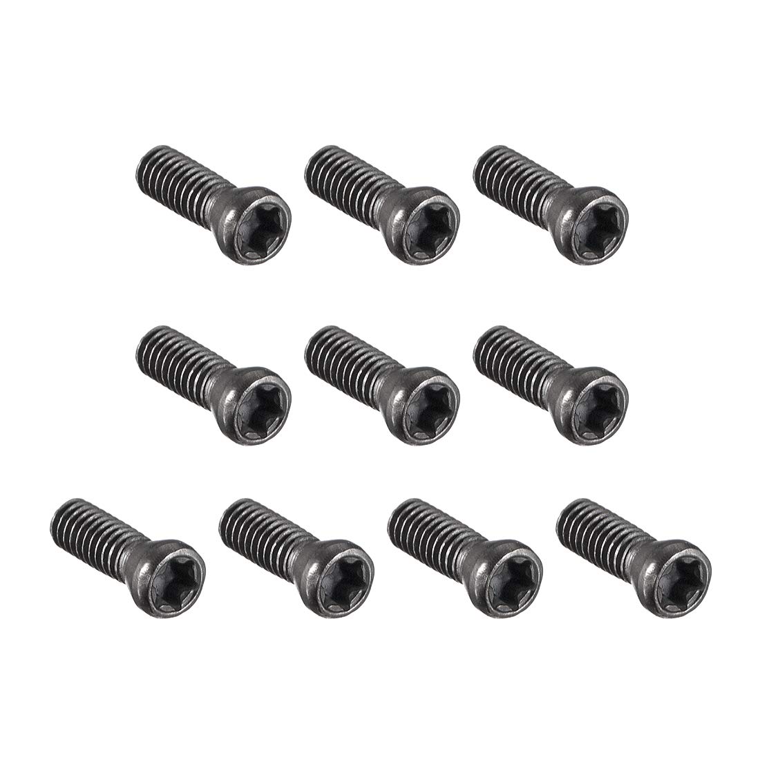 uxcellM2.5x8mm Torx Screws for Replaces Carbide Insert CNC Lathe Tool 12.9 Grade Carbon Steel 10pcs