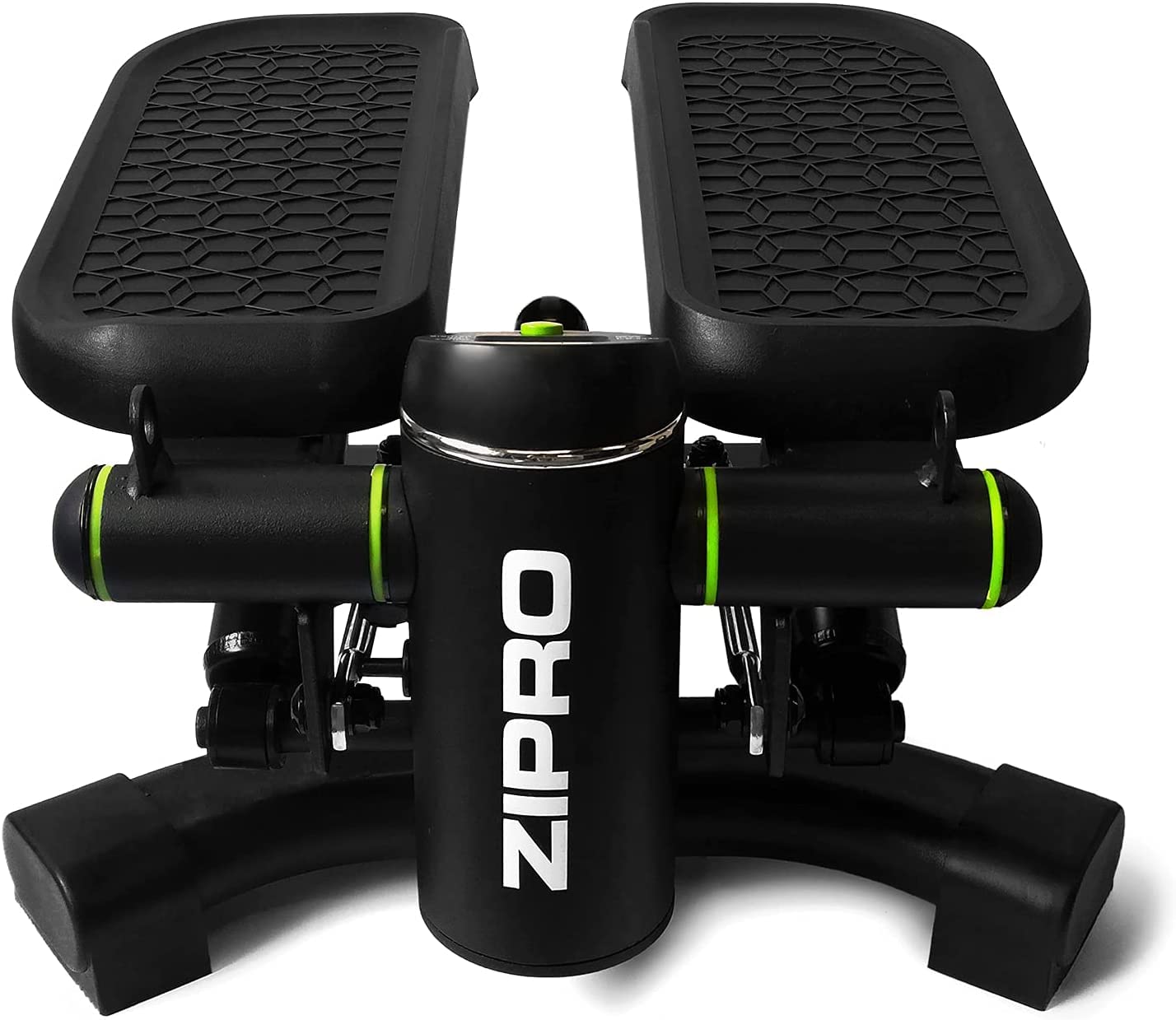 Zipro Roam Stepper Mini Fitness con computer LCD di allenamento con molte funzioni, per la casa, lo swingstepper per l'allenamento delle gambe e dei Pozidriv senza usura, Nero