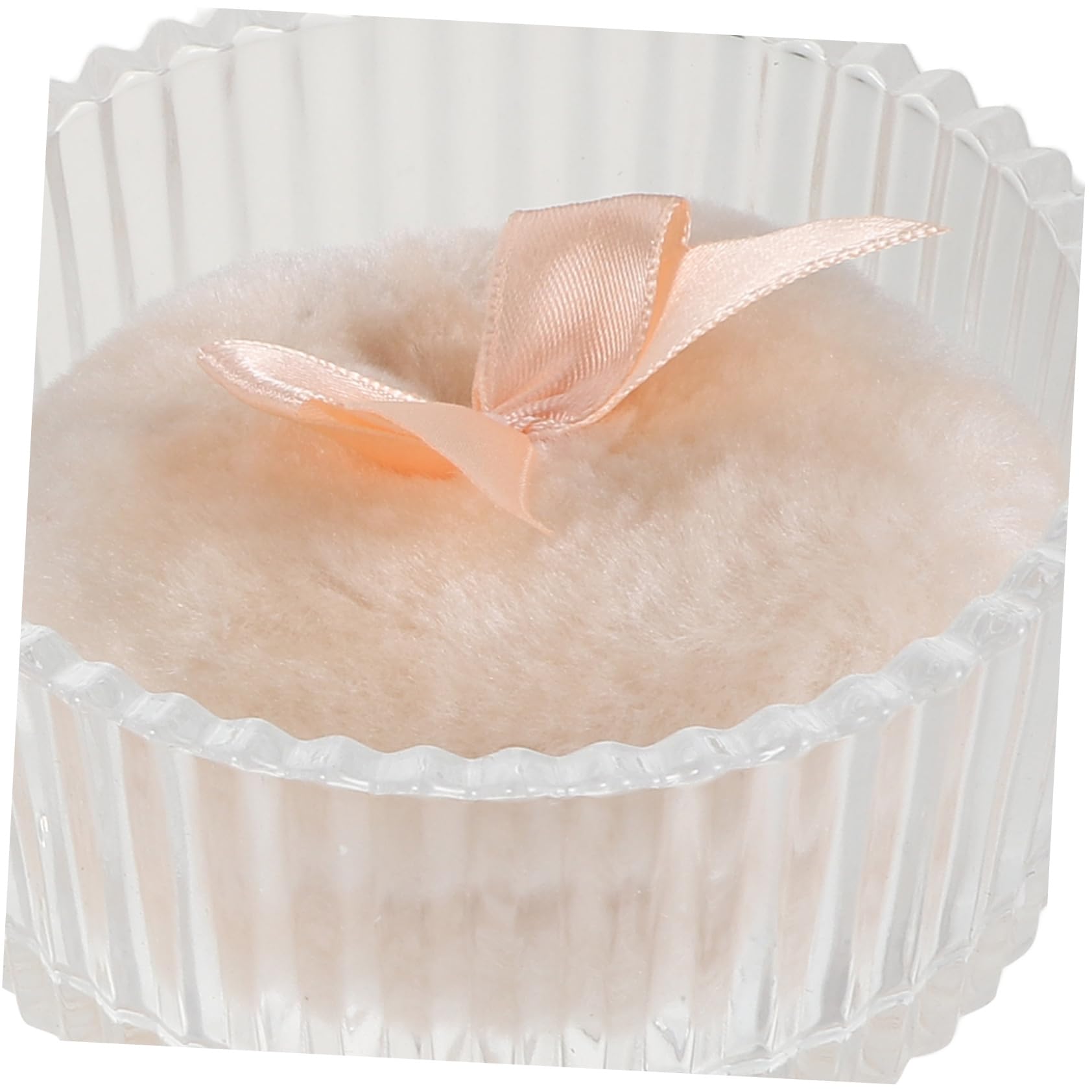 Make Up Puderquaste für Losen Puder mit Glasbehälter, 90x30 Mm