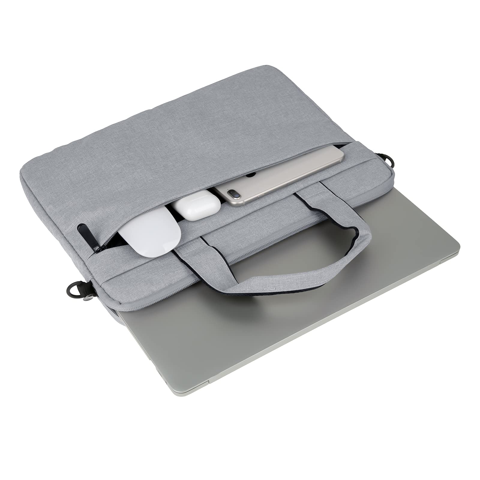 RAINYEAR Sacoche Housse pour Ordinateur Portable Imperméable Sac à Bandoulière Pochette de Protection Ordinateur Compatible MacBook Chromebook Surface