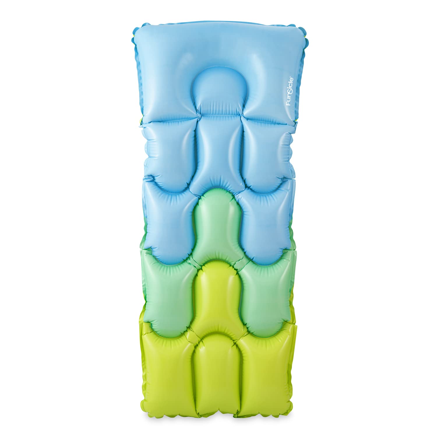 Funsicle 6 ft Cloud Escape Inflatable Water Lounge Mat, With Cushioned Headrest