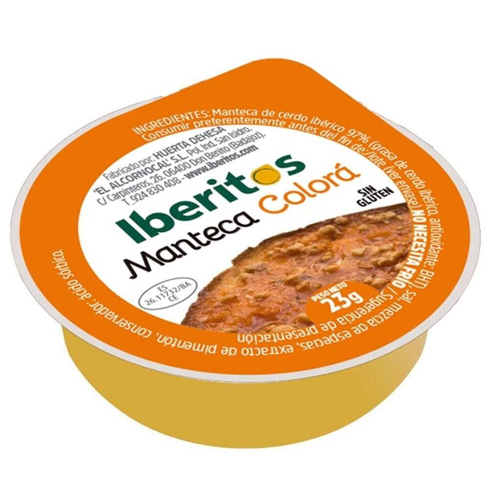 Monodosis MANTECA COLORÁ "IBERITOS" (23G X 45UDS) GOURMET EXTREMADURA