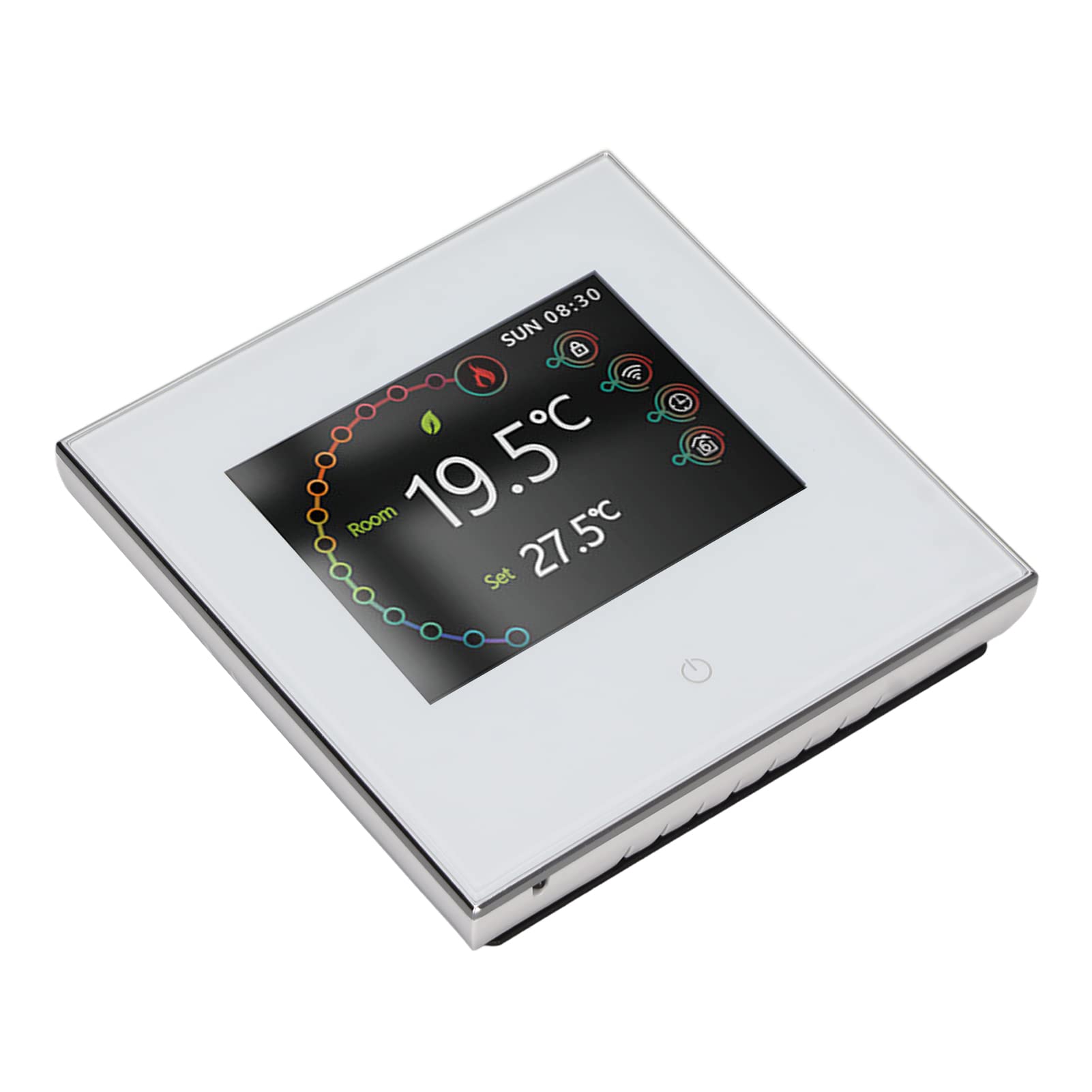 Inteligentny termostat bezprzewodowy ekran dotykowy Wi -Fi Dokładna kontrola temperatury dla Home Office ABS Materiał Energia Termostat oszczędności