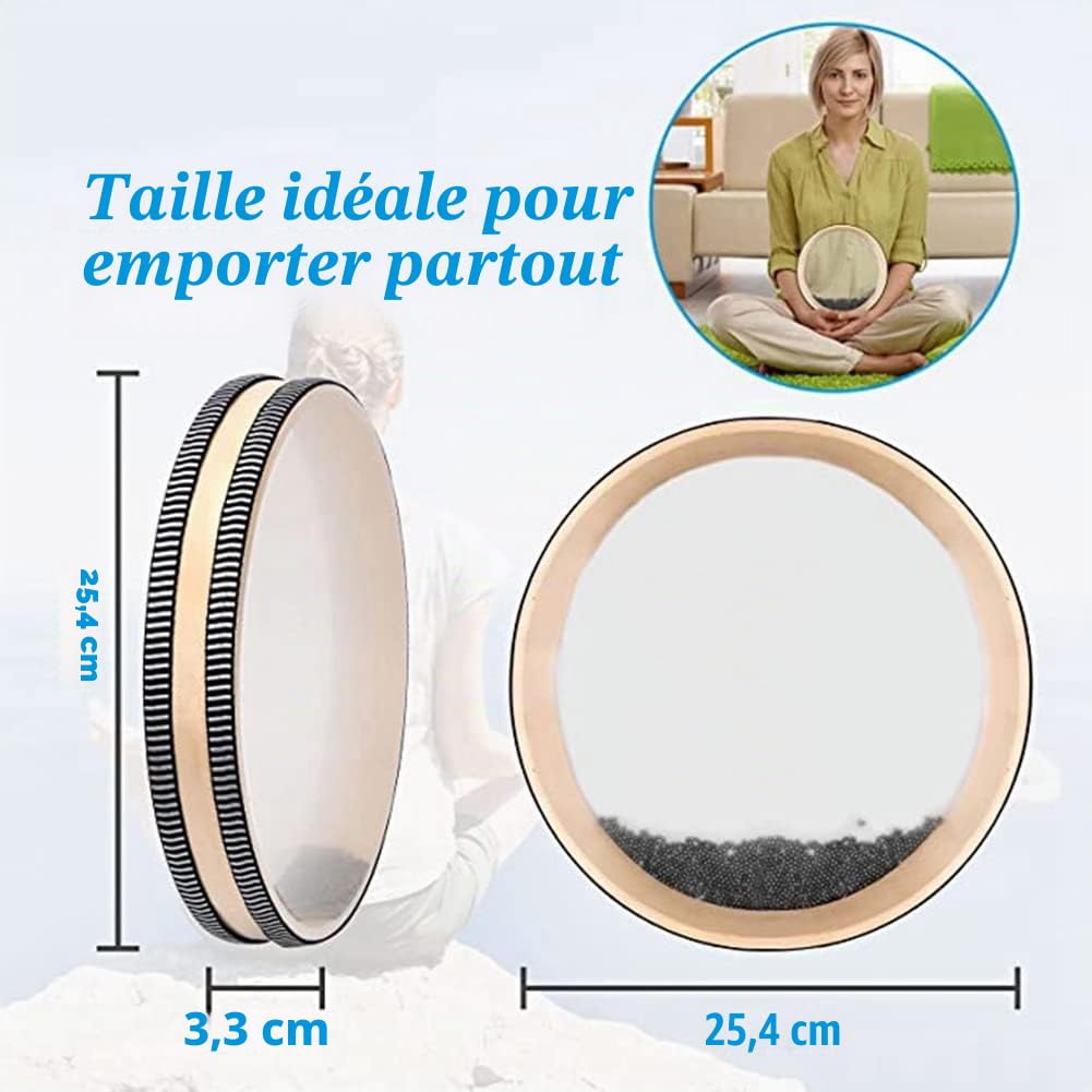 PRATYAHARA 1 Pièces Tambours de Pluie de Couleur pour Soulager le Stress Instruments de Guérison Sonore Instruments de Musique