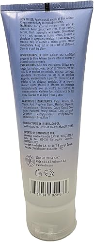 Miniatura 6 de L'EUDINE Blue Relief Cream  Paquete de 3  Terapia articular y muscular, crema corporal con manteca de cacao y mentol  Estimula la circulación