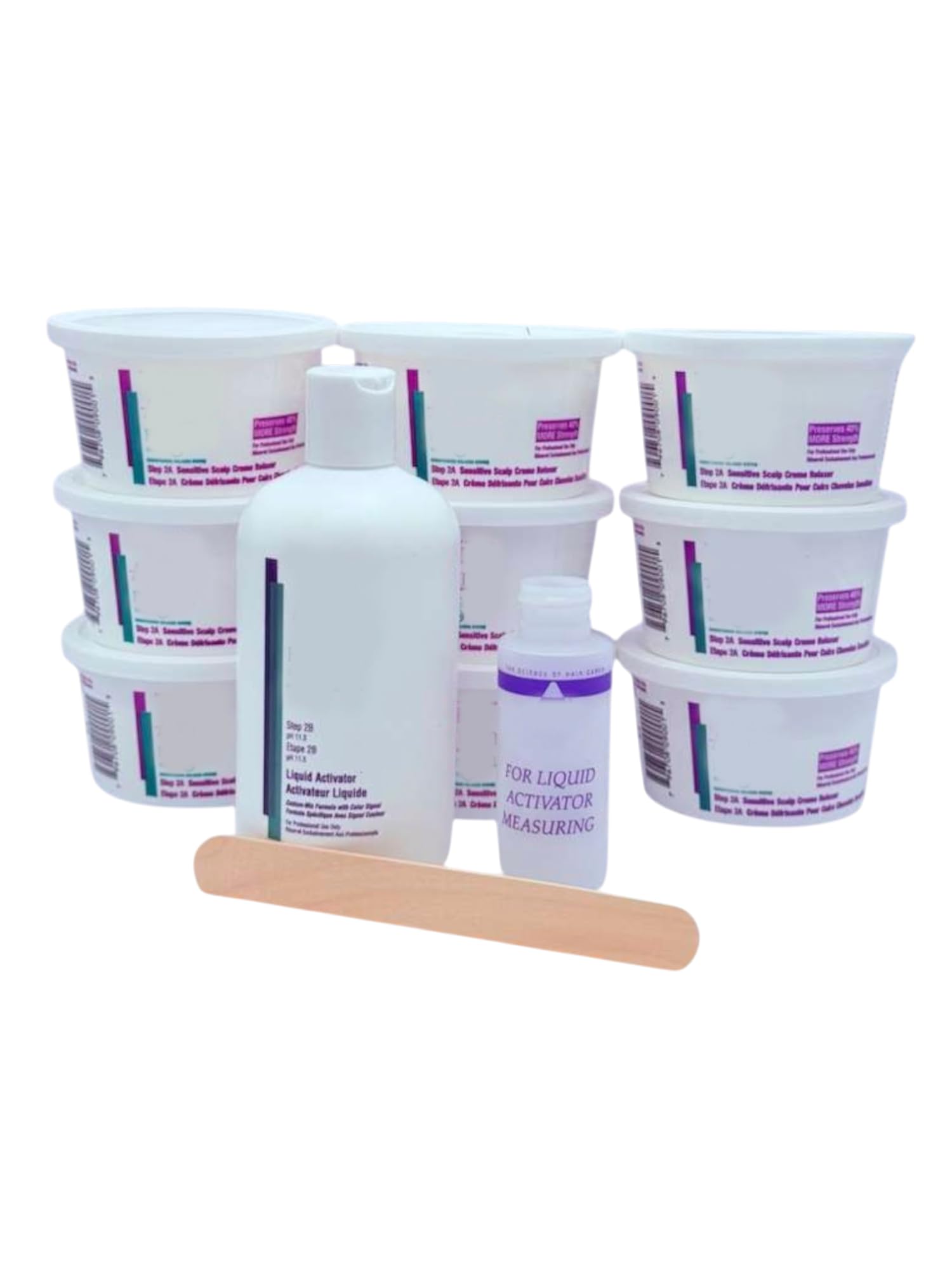 Sensitive Scalp Creme Relaxer System, Afirm Fiberg guard – Kit 9 Applications - For Sensitive Scalps