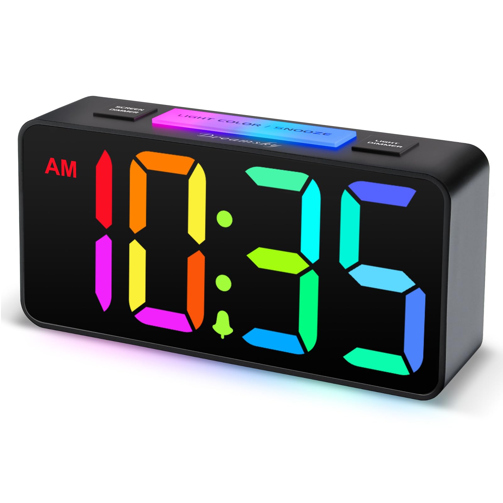 DreamSky Small Digital Alarm Clock with Night Light