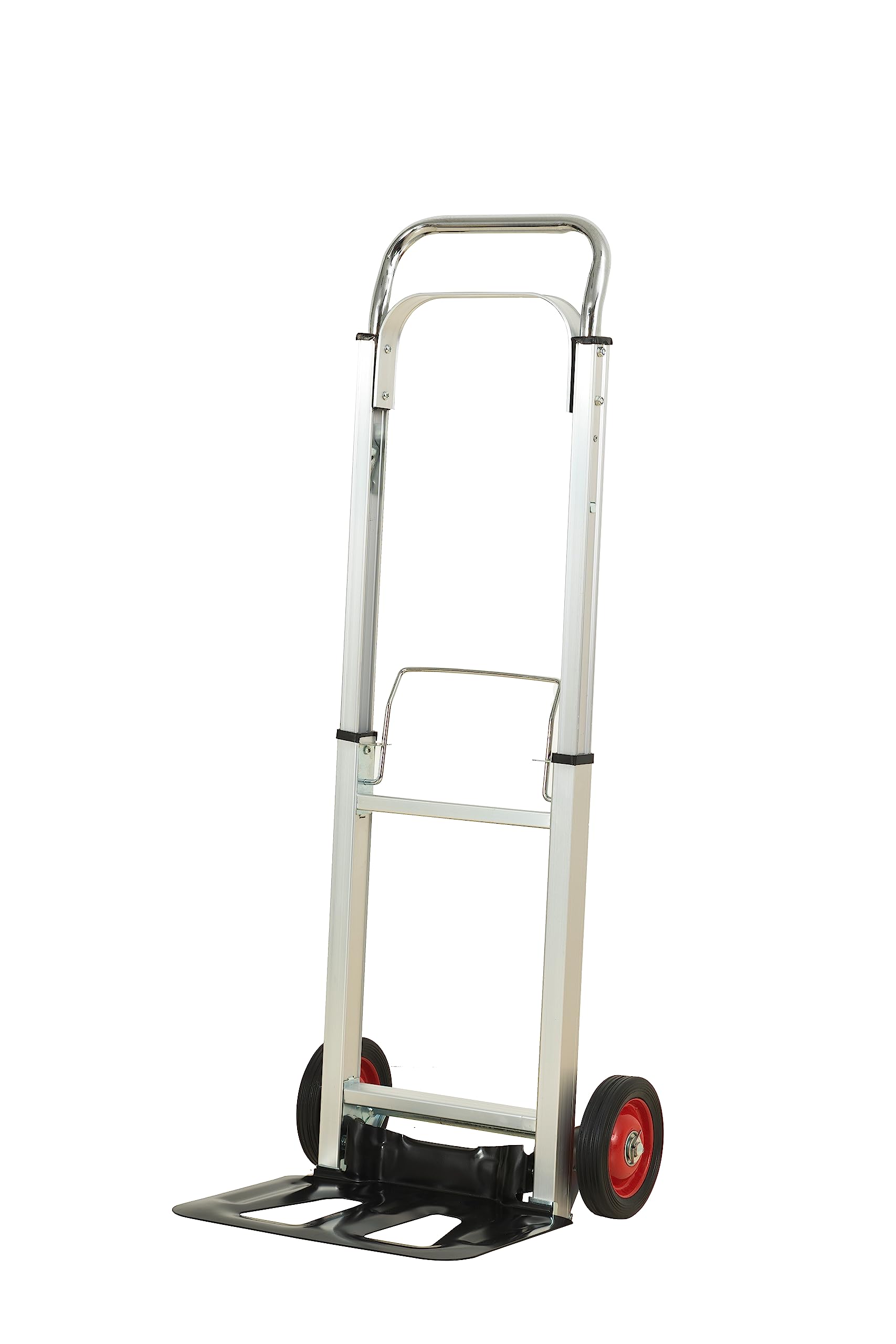 Carretilla plegable de aluminio, capacidad de carga de 100 kg, carrito de mano plegable y extensible, transporte industrial