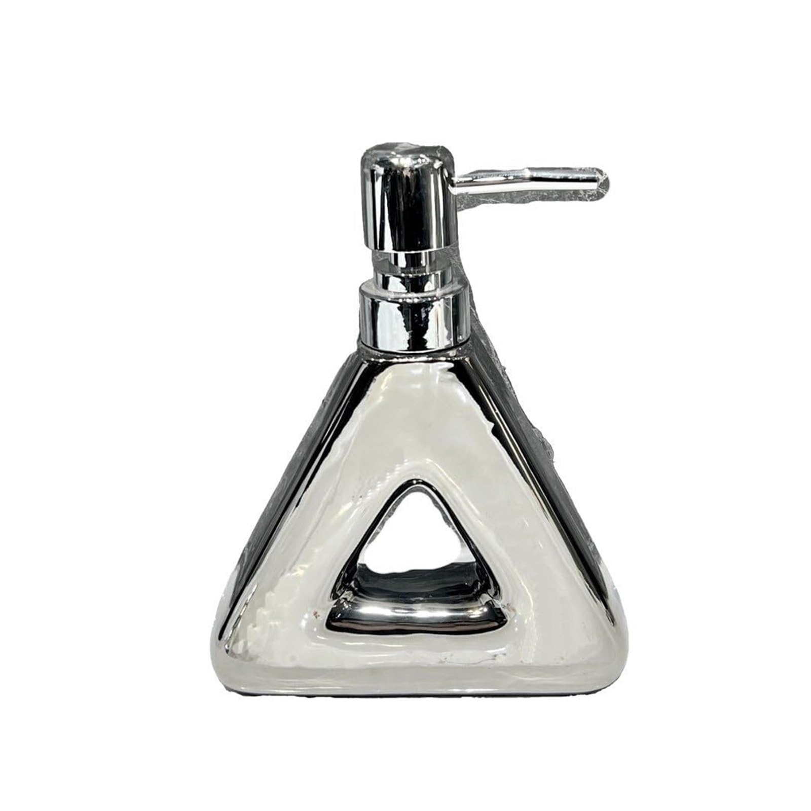 KEXYOAN Soap Dispenser Nordic for Bathroom Large Capacity 300Ml Countertop Dish Pump Bottle for Kitchen New Home Essentials(Silver1)