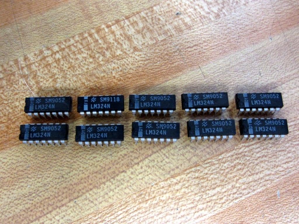 National Semiconductor LM324N Integrated Circuit (Pack of 9)