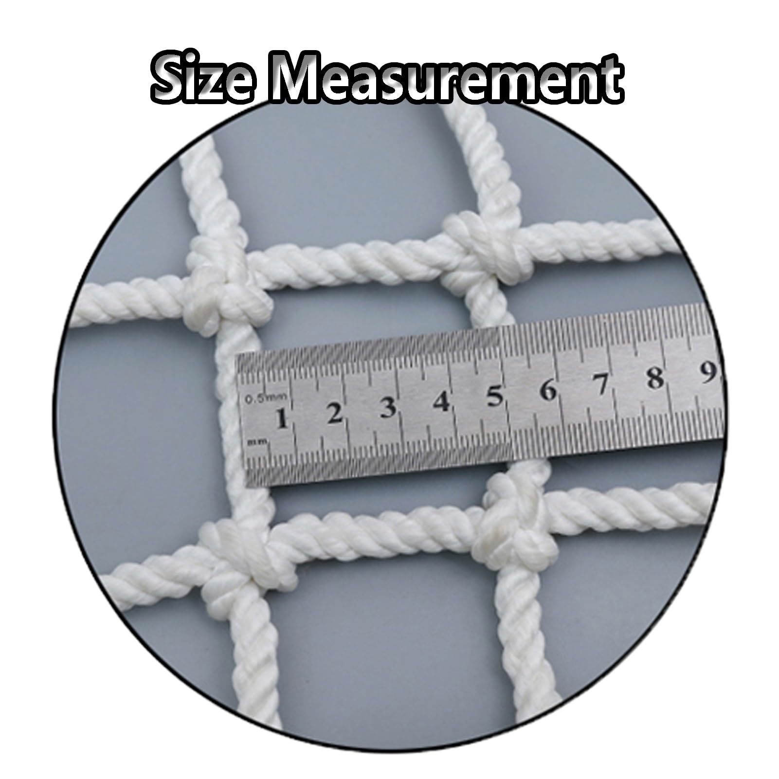 Siatka zabezpieczająca przed dziećmi – 5 cm rozciągliwa siatka dla dzieci, ochrona przed upadkiem, ochrona balkonu i schodów, konfigurowalny rozmiar (7 x 7 m) – zabezpiecz swoje dzieci!