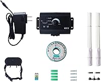 Vista 5 de Cerca eléctrica para mascotas, sistema de contención eléctrica para mascotas, seguro y eficaz pitido y cerca de choque, receptor de collar
