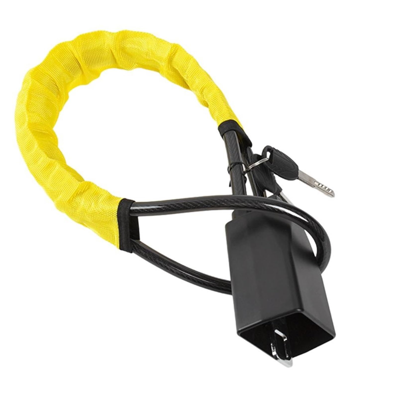 Cvndts B Steering Wheel Lock Car Steering Wheel Lock With Seat Elt Socket Steel Rope Anti-Theft Locking System Seat Elt Lock(B)