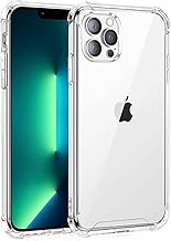 Whioltl Coque pour iPhone 13 Pro Max, Transparente Silicone TPU Bumper Housse Case Cover, Anti-Jaunissement & Anti-Rayures, Dos Rigide Transparent - HD Clair Étui de Protection