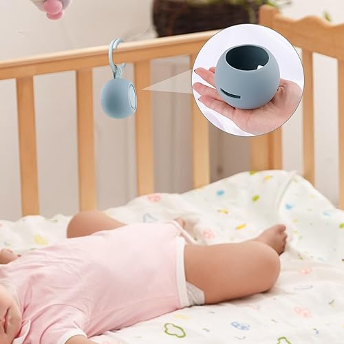 Miniatura 6 de Funda de viaje para máquina de sonido para Hatch Rest Go, funda protectora de sonido portátil de silicona para máquina de ruido blanco (azul claro)