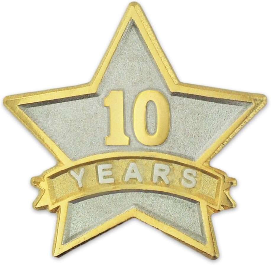 PinMart Year Service Award Lapel Pin (1-30 yrs)