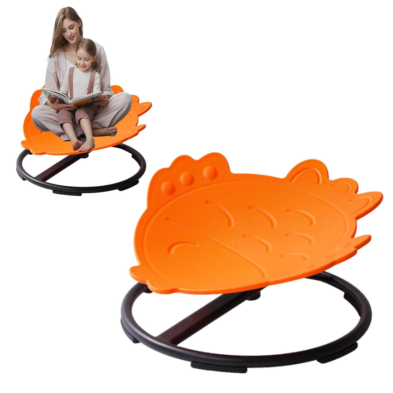 Chaise rotative pour entraînement sensoriel – Asseyez-vous et faites tourner l'autisme – Chaise pivotante avec coussins de siège doux pour enfants – Soulage les déficits vestibulaires et entraîne