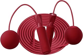 Cordless Jump Rope, Plasticc Noiseless Ropeless Skipping Rope for Adults, No Tangling Weighted Cordless Skipping Rope, Adjustable Rope Ropeless Jump Rope for Training Fitness Boxing