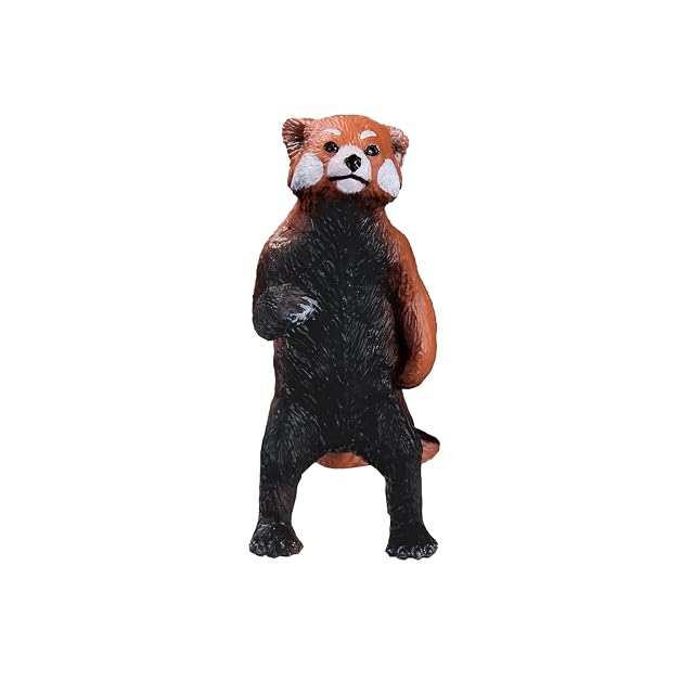 Mojo Figura de juguete de animales asiáticos coleccionables de panda rojo