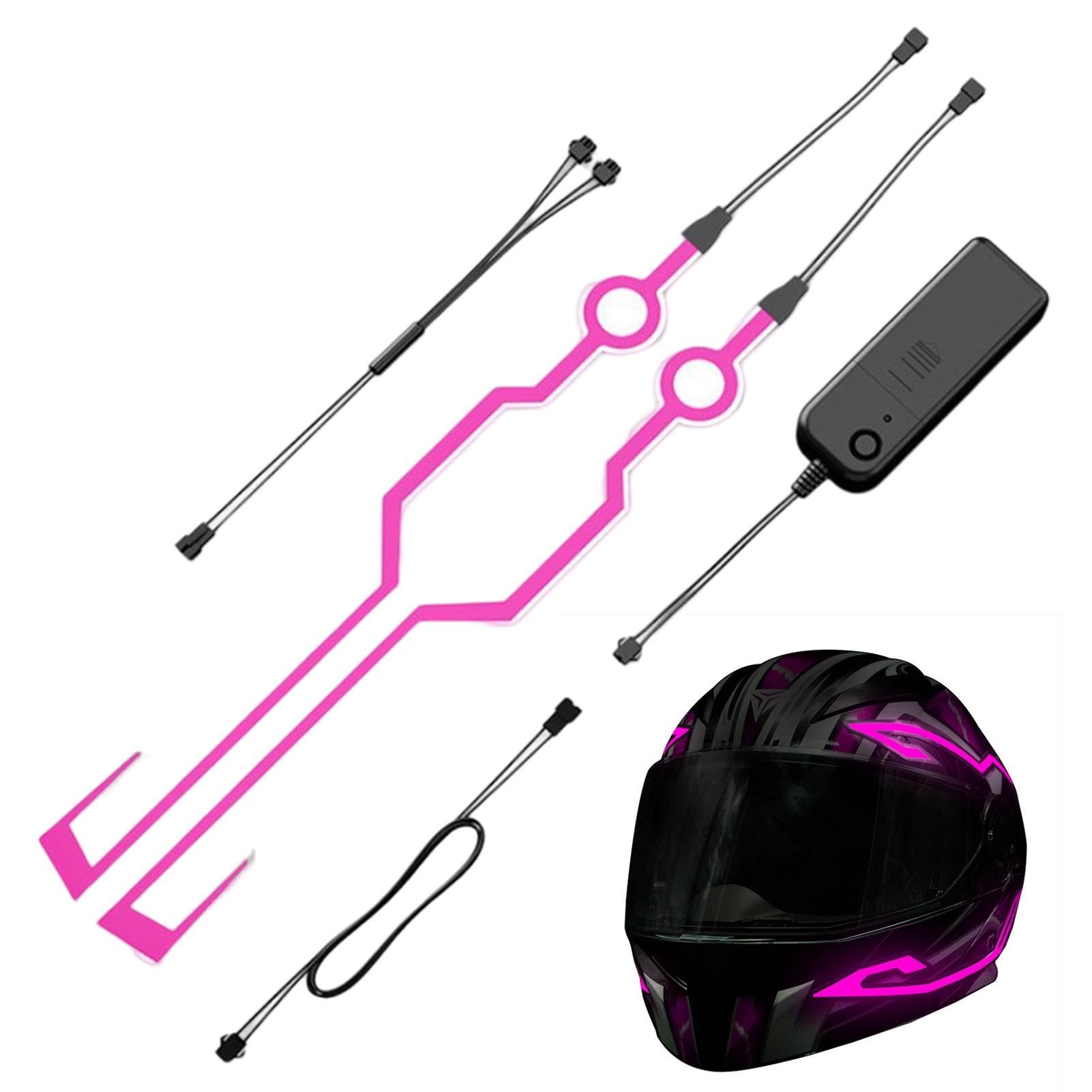 Veeteah Purple Helmets Strip Lights | Motorcycle Helmets Led Light For Safety,Waterproof Enhance Safety And Visibility Compatible With Most Motorcycle Helmets