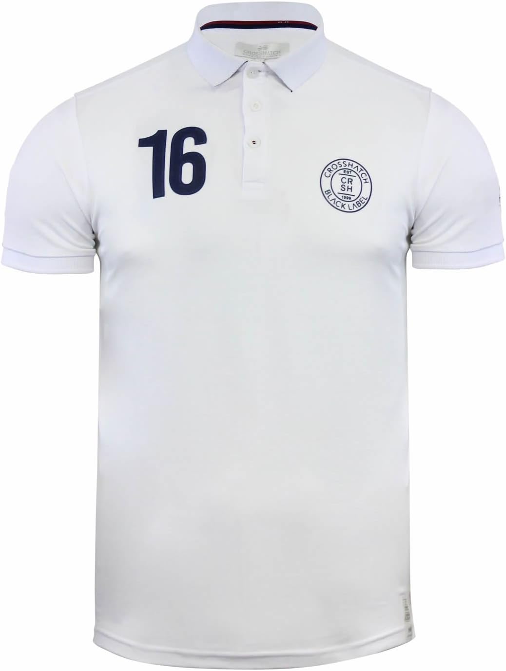 Mens Polo T Shirt Crosshatch Bayhawk Pique Cotton Collared Short Sleeve Top