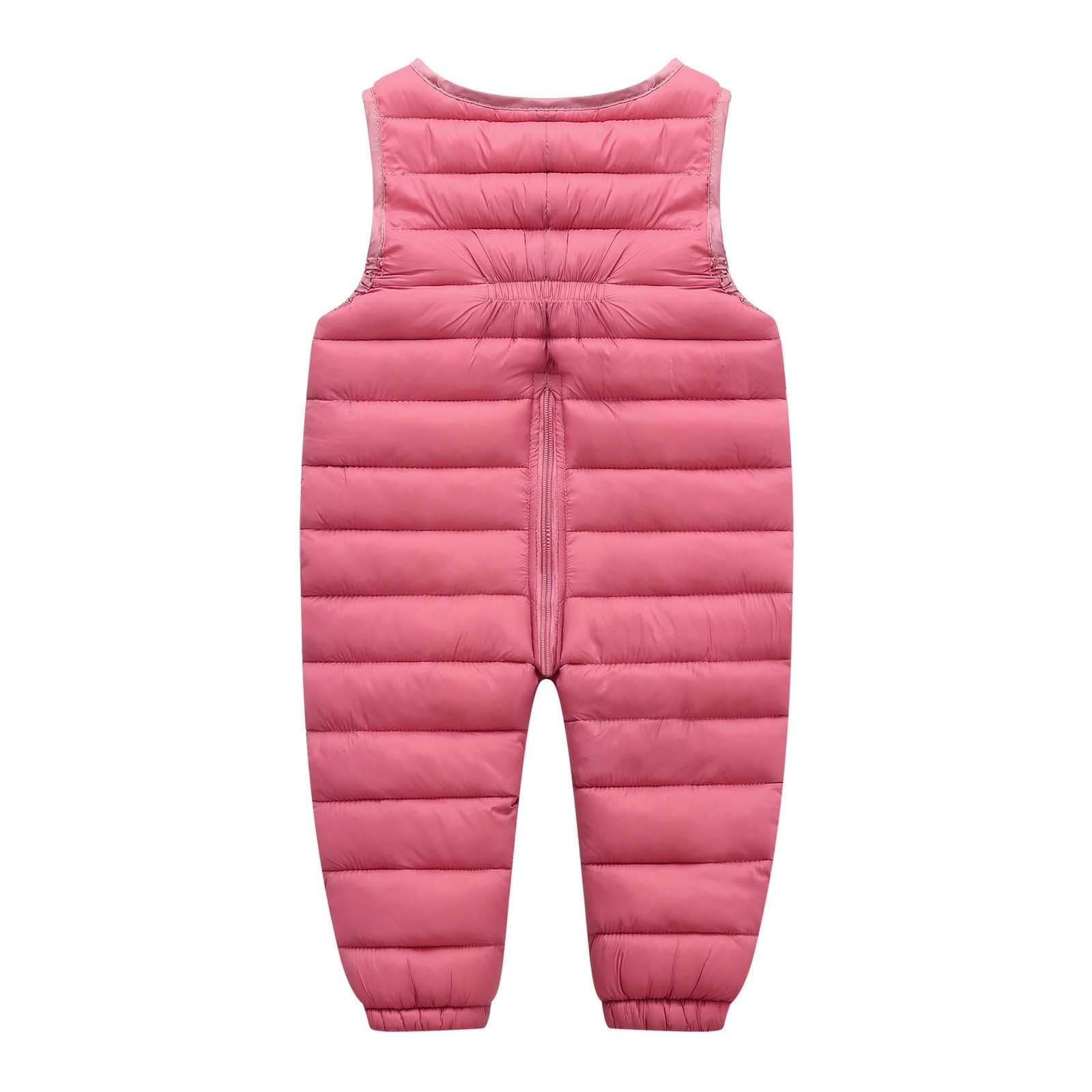 Generisch 2026 Pantalones de Invierno para Niñas con Tirantes Desmontables Pantalones de Forro Térmico para Niños para Jugar al Aire Libre en Climas Fríos
