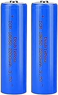 2 Pieces Ba, 2200mAh Ba Large Capacity 3.7v Ba Button Top Ba Ba for Flashlight, Doorbells, Headlamps, RC Cars Etc