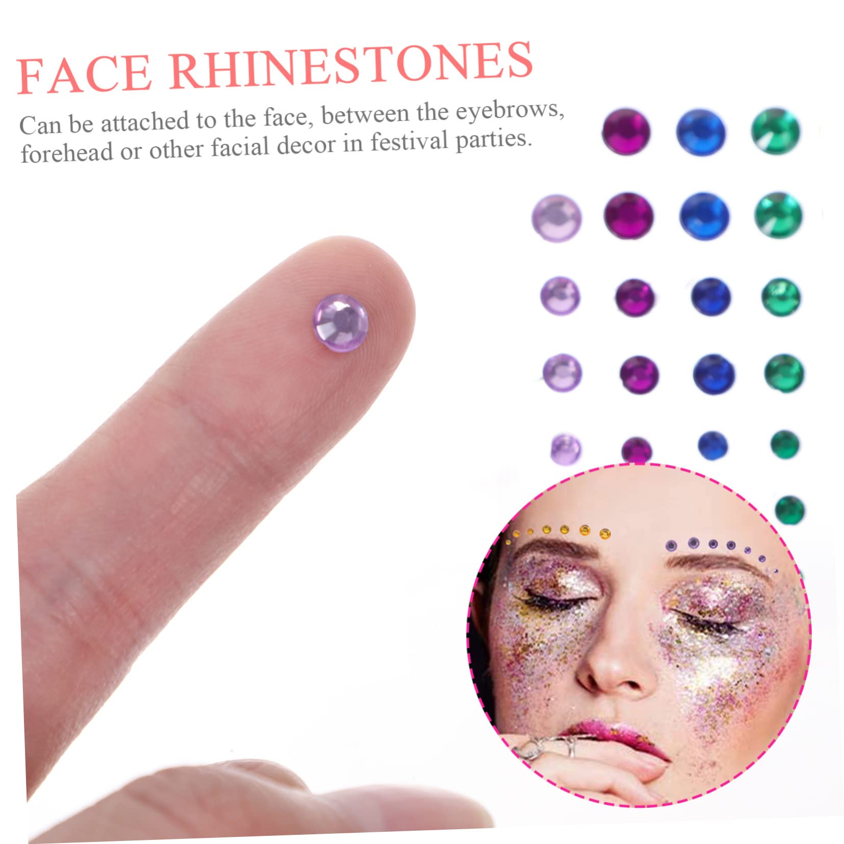 Healeved 28juegos Pegatinas De Gemas Faciales Autoadhesivas Para Maquillaje De Joyas De Festival Para Halloween y Cosplay Brillantes y Coloridas Para Fiestas y Eventos Especiales