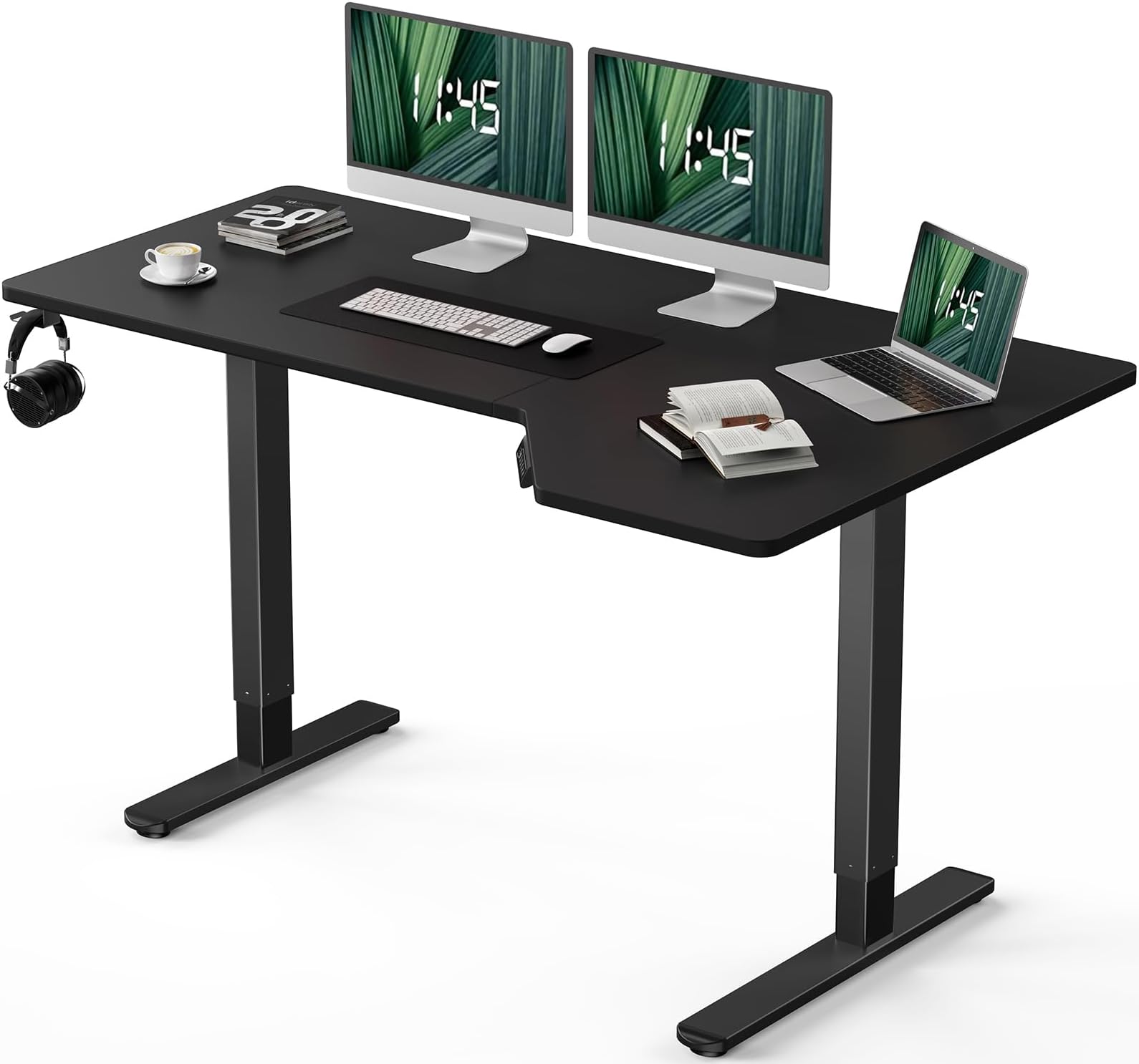 Marsail MSEDS2 Home-Office-desks, 55in, Black
