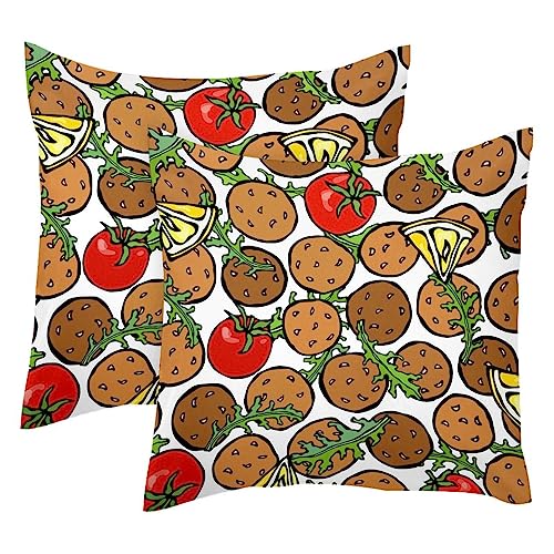 Housses de coussin végétariennes pour salon moderne et convivial
