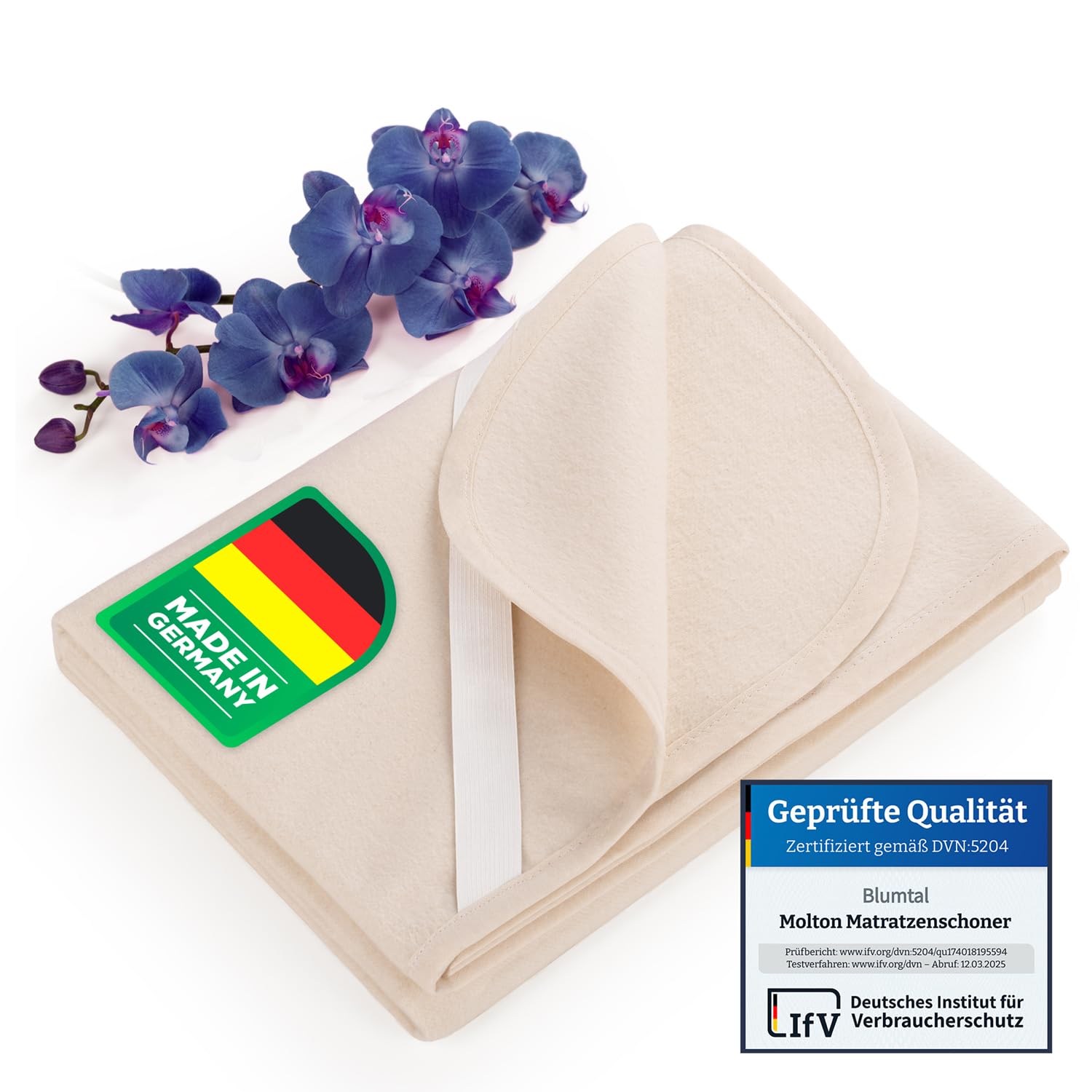 Blumtal® Premium Molton Matratzenschoner 140x200cm 100% Baumwolle im 2er Set - Oeko-Tex zert. Matratzenauflage 140x200cm - Matratzenschutz - geräuschlos & atmungsaktiv - Matratzenunterlage 140x200