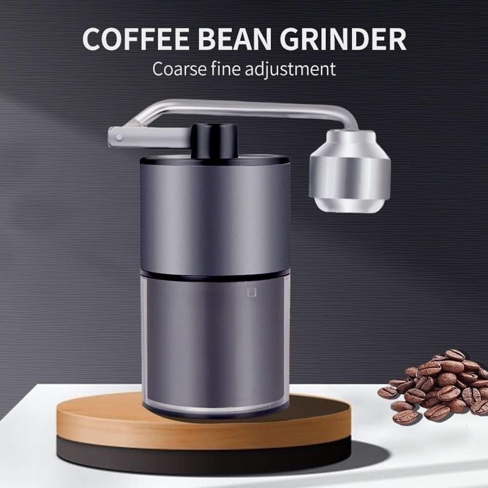 French Press Przenośny Ręczny Młynek Do Kawy Regulowany Wielofunkcyjny Mały Ze Stali Nierdzewnej Dzbanek Kawy(Rot)